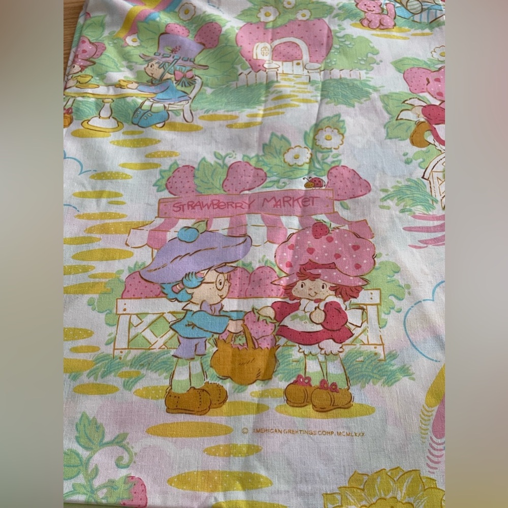 BIBB 1980'S VINTAGE FLAT SHEET FABRIC CRAFT MADE IN USA 67X92